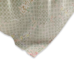 Bufanda de algodón de la serie Reiko de elegancia moderna Hijab de manga corta en Salvia para atuendo informal Impresión digital de moda para primavera - Product Image 1