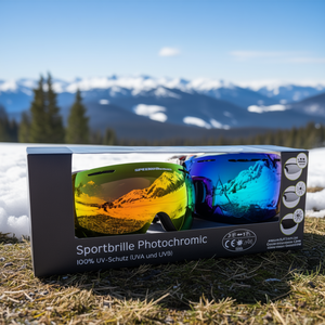 SPEQ Sport Blue Photochromic SP-1548C Glasses Self-Tinting Lenses for Cycling Motorcycling <b>Skiing</b> Other Outdoor Activities - Product Image 3