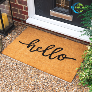 Venta caliente INTERIOR MAT / DOOR MAT Eco-Friendly Pasos: Indoor Mat Con base antideslizante, 40x60cm, fibra de coco - Product Image 5