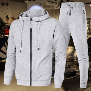 OEM diseño de logotipo personalizado nuevos hombres cremallera suéter traje chaqueta capa de aire suéter con capucha pantalones de chándal - Product Image 6