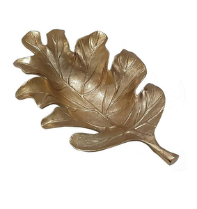 Bol en laiton design Fruits secs au chocolat Plateaux de service Bol en forme de feuille à bas prix Meilleure vente Nouveau plateau de service - Product Image 3