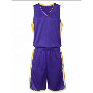 Impression par sublimation personnalisée Maillot de basket-ball à col en V pour hommes uniforme en maille vierge pour la pratique de l'équipe pour la marque personnelle - Product Image 4