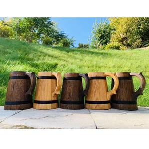 แก้วไม้เครื่องดื่มธรรมชาติทำด้วยมือสำหรับชากาแฟและเบียร์ - Product Image 3