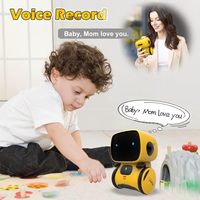 Robot Mainan Interaktif Pintar Baru 2026 dengan Kontrol Suara, Sensor Sentuh, Bernyanyi, Menari, Merekam, dan Mengulang untuk Anak-Anak
