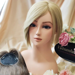 Alta calidad 100% Virgen vietnamita Hair Topper hecho a máquina recto cutícula completa precio al por mayor hecho en Vietnam - Product Image 1