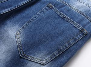 Pantalons en jean personnalisés en gros, jeans décontractés de haute qualité, jeans unis pour hommes - Product Image 6