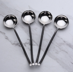 ที่ขายดีที่สุดช้อนโลหะซุป Ladles ซุปด้ามยาวเสิร์ฟสําหรับร้านอาหารครัวที่บ้านในราคาไม่แพง - Product Image 2