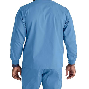 Low Price High Quality Custom Logo Printed Men <b>Scrub</b> Jacket <b>Plus</b> <b>Size</b> Breathable <b>Scrub</b> Jacket For Men - Product Image 2