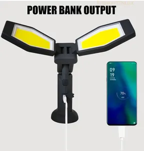 Mini 20W şarj edilebilir altında Hood Led çalışma işık kulesi çok fonksiyonlu manyetik yeni Cob taşınabilir katlanabilir çalışma ışığı ile Tripod