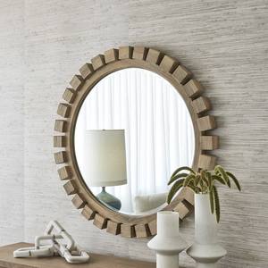 Decorative Design <b>Wooden</b> Wall <b>Mirror</b> <b>Round</b> Shape Wall Decor <b>Mirror</b> Hot Sale Wall <b>Mirror</b> Hallway Bed Room & Hotel - Product Image 1