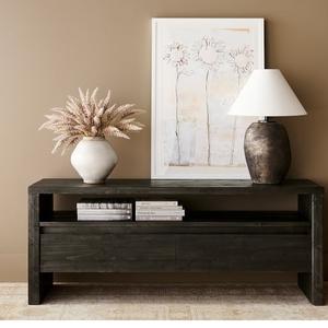 Mesa de Consola de madera hecha a mano para sala de estar, sofá de dormitorio, decoración Interior, superior de mármol decorativo - Product Image 4