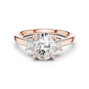 Bague de fiançailles en argent sterling 10K avec motif halo - Product Image 2