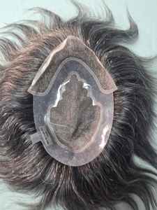 Taz Hair BD, Cabello Humano Remy Indio, con Frente de Encaje, Ondulado Natural, Estilo Negro, Ecológico, Ligero, Parches de Tupé - Product Image 4