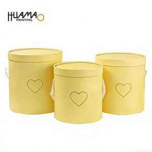 Cubo Redondo para Flores, Caja de Regalo Portátil con Asas para Ramos de Rosas, Centros de Mesa para Bodas y Despedidas de Soltera para Floristas - Product Image 3