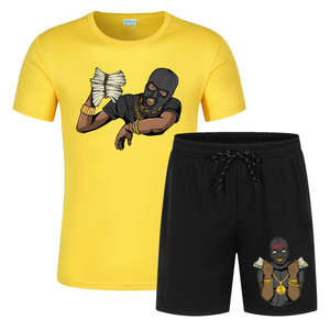 Custom Black Graphic <b>Shorts</b> Set <b>Men</b> Printed Streetwear <b>T</b> <b>Shirt</b> <b>and</b> <b>Shorts</b> Two Piece Summer Outfit - Product Image 6