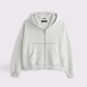 Hombres al por mayor de alta calidad de gran tamaño 100% algodón liso mujeres hombres sudaderas con capucha fabricantes - Product Image 3