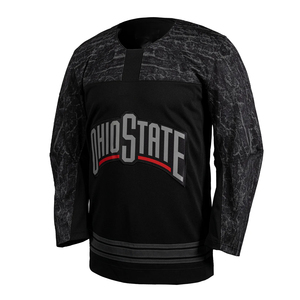 Maillot de hockey sur glace respirant de haute qualité à séchage rapide pour hommes, ensembles imprimés personnalisés confortables en polyester 100% - Product Image 6