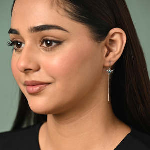 Pendientes Colgantes de Plata de Ley 925 de Primera Calidad con Diseño Sui Dhaga ¡Compra Ahora! - Product Image 3