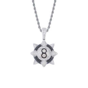 Collar de cadena de eslabones cubanos de plata unisex, joyería gruesa y pesada de estilo Hip Hop - Product Image 2