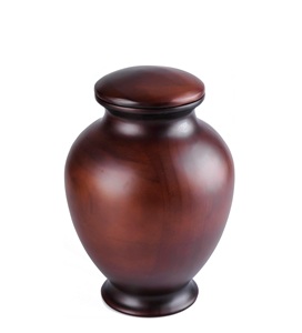 Elegant <b>Wood</b> Vase <b>Urns</b> <b>for</b> Human <b>Ashes</b> Adult <b>for</b> Adults up to 200lbs Burial Cremation <b>Urn</b> (Oval) - Product Image 1