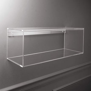 Acrylic Removable Bookcase Vase Ink Holder <b>Cosmetics</b> Display Rack Table Stand <b>Organizer</b> Tray for Home or Office Use - Product Image 1