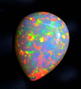 Étonnante pierre précieuse de cabochon de poire d'opale éthiopienne-Welo Rainbow Flashy Opal Gems-Lisse Loose Huge Stone For Jewelry Purpose - Product Image 4