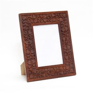 Wooden photo frame artistic wood <b>wall</b> decor <b>for</b> home living room <b>bedroom</b> office picture display design - Product Image 2
