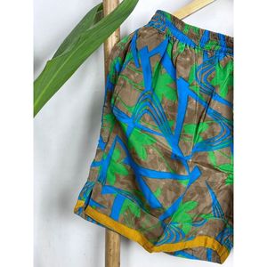 Calzoncillos Cortos Boho para Hombre, Mezcla de Satén, Cintura Media, para Dormir, Descansar, Playa, Casa, Fitness, Uso Diario, Incluye Días Festivos - Product Image 2
