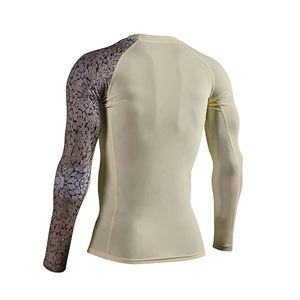 Hombres MMA Rush Guard Camisa de manga larga de compresión de boxeo Rash Guard Venta al por mayor Spandex Equipo de entrenamiento para adultos - Product Image 6