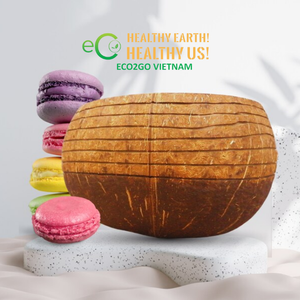 100% bols en noix de coco biodégradables ensemble de tasses en coquille de noix de coco du Vietnam - Product Image 4