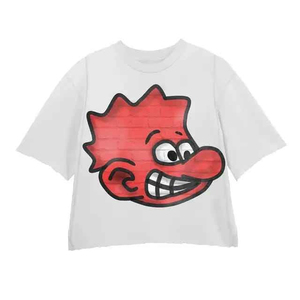 เสื้อยืดบ็อกซี่สำหรับผู้ชายทรงหลวมผ้าถักนิตติ้งพิมพ์ลายดีไซน์แบบพรีเมียมทรงหลวมทำจากผ้าฝ้าย100% - Product Image 5