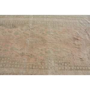 Alfombra turca Vintage Beige de 5x10,2 pies, alfombra rectangular de área grande hecha a mano, lana abstracta, seda de bambú para habitación de pasillo - Product Image 5