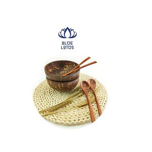 Ensemble de cuillère et fourchette en bois de noix de coco supérieur - Product Image 1