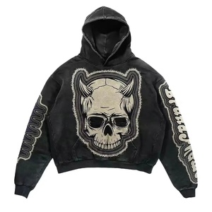 Vente en gros de dropsholder pour hommes, sweat à capuche décontracté, patchs de broderie, sweat-shirt, vêtements de sport à la mode pour hommes - Product Image 5