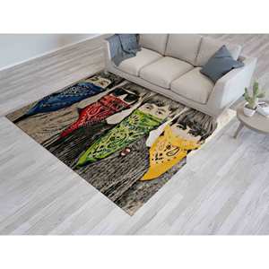 Tapis imprimé graffiti Banksy - Facile à nettoyer, antidérapant, cadeau idéal, tapis doux non tissé - Product Image 4