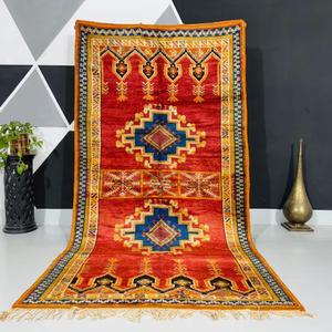 Auténticas Alfombras Marroquíes Hechas a Mano de Lana, Diseños Berber Tradicionales, Estilos Vintage Modernos para Decoración del Hogar - Product Image 1