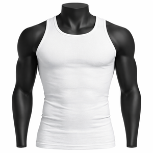 Camiseta Deportiva Casual de Verano Personalizada para Hombre, Camiseta sin Mangas de Malla para Correr, Camiseta de Gimnasio, Camiseta sin Mangas para Hombre - Product Image 1