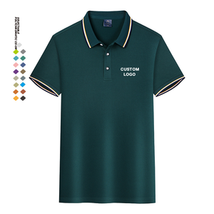 Vêtements décontractés de haute qualité pour hommes, vente en gros de t-shirts polo personnalisés pour hommes, couleur unie, poids léger avec logo personnalisé, vente à bas prix - Product Image 3