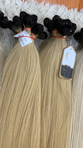 Extensiones de Cabello Ombre Rubio Vietnamita Premium, Suaves, Brillantes, Sin Enredos, de Aspecto Natural, Mejoran Tu Belleza - Product Image 3