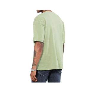 T-shirts pour hommes 100% coton T-shirts pour hommes Logo personnalisé Uni Manches courtes Tee OEM Prêt à expédier Décontracté Col rond Vente en gros - Product Image 3