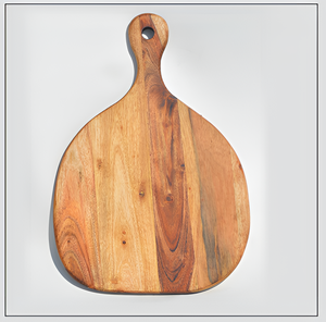 Tabla de cortar de madera de acacia, tabla de cortar de cocina ecológica, antideslizante y duradera para chef y uso doméstico. - Product Image 5