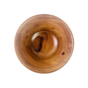 Ensaladera de madera grande rústica, duradera y perfecta para comidas familiares - Product Image 2