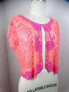 Elégant Burlesque Single Strand Perlé Paillettes Wrap Attaché Décolleté Cape pour Festival Festif et Club Divertissement - Product Image 6