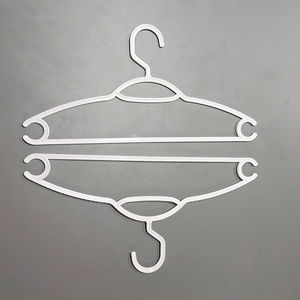 Percha de chaleco de falda de camisa de abrigo de plástico multiusos duradero con diseño antideslizante Organización flexible para uso en guardarropa - Product Image 3