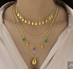 Collar de cadena en capas antideslustre PRAO - Product Image 1