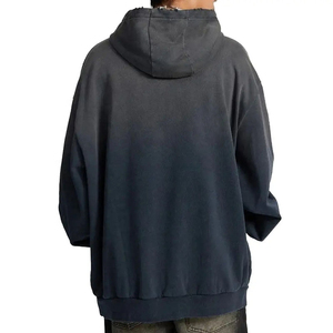 MOVATEXTILES Sweat à capuche en coton mélangé de haute qualité pour hommes, style délavé à l'acide avec logo personnalisé brodé Streetwear d'hiver - Product Image 3