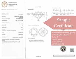 เพชร IGI Certified 1.50 กะรัต ทรงกลม แบบหลวม เพชรเลี้ยงในห้องปฏิบัติการ ความใส VVS สำหรับทำเครื่องประดับ แหวน และงานอื่นๆ - Product Image 2