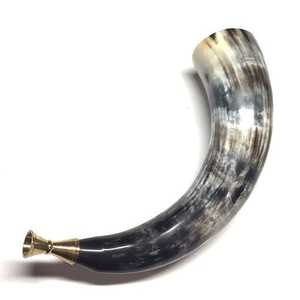 Dernier arrivage Corne à boire religieuse Viking Support en corne d'agate de qualité supérieure Artisanat naturel pour boire de la corne de buffle - Product Image 1