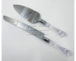 Ensemble de couverts en résine Offre Spéciale avec poignée en argent Combo Server Ensembles de couverts d'intérieur pour fêtes et mariages Design en usine - Product Image 3