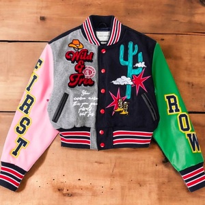 Veste de baseball pour femmes 2025-26, veste en molleton à imprimé streetwear chic pour femmes, veste en laine, veste de baseball, veste universitaire pour filles - Product Image 4